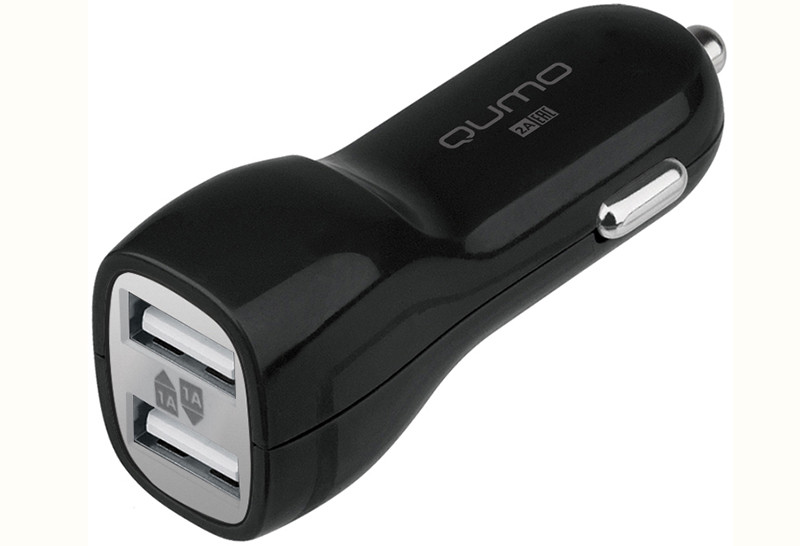    Qumo Auto Energy 2A 2 USB 1A+1A +  Apple 8 pin