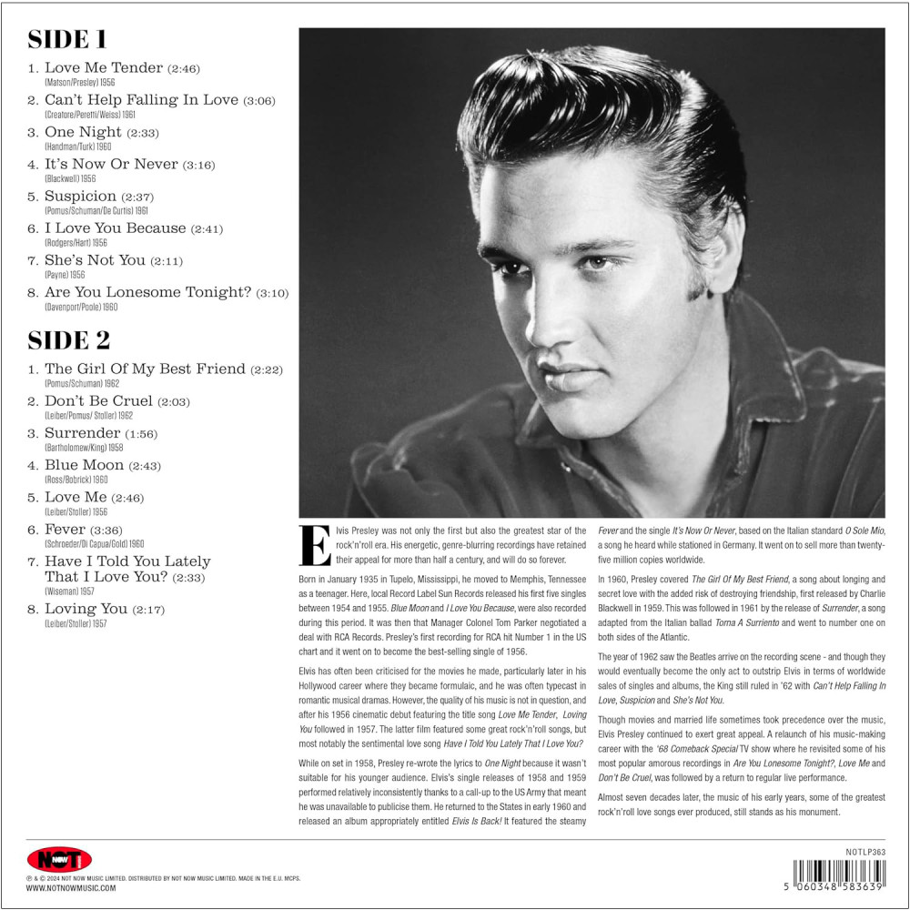 Elvis Presley  Love Songs [Coloured Pink Vinyl] (LP)