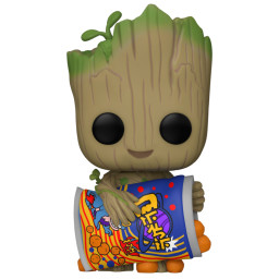  Funko POP Marvel: I Am Groot  Groot With Cheese Puffs (9,5 )