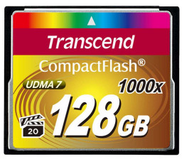   Transcend CompactFlash 1000x 128GB