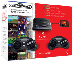   SEGA Retro Genesis HD Ultra + 225  + 2  2.4 