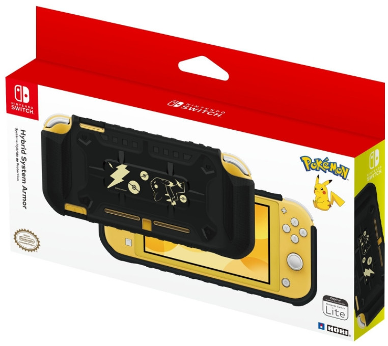  Hori Hybrid system armour  Pikachu Black & Gold  Nintendo Switch Lite (NS2-077U)