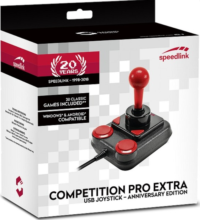  Speedlink Competition Pro Extra USB Joystick  Anniversary  PC (SL-650212-BKRD)