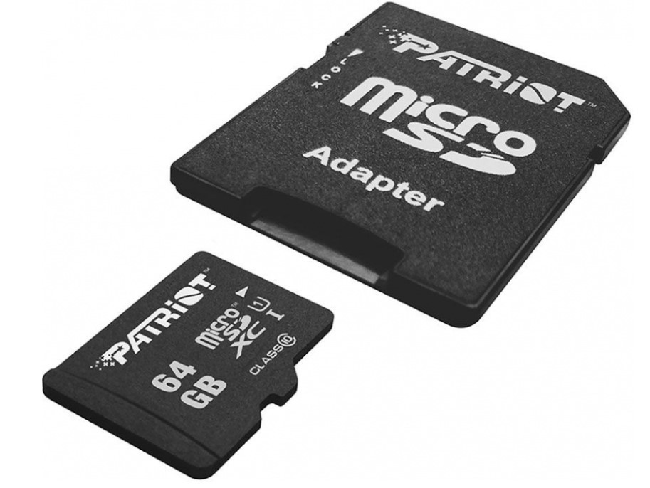   microSDHC Patriot 64Gb LX + SD  (PSF64GXPPBUSB)