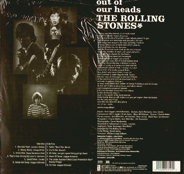 The Rolling Stones  Out Of Our Heads: UK Version (LP)
