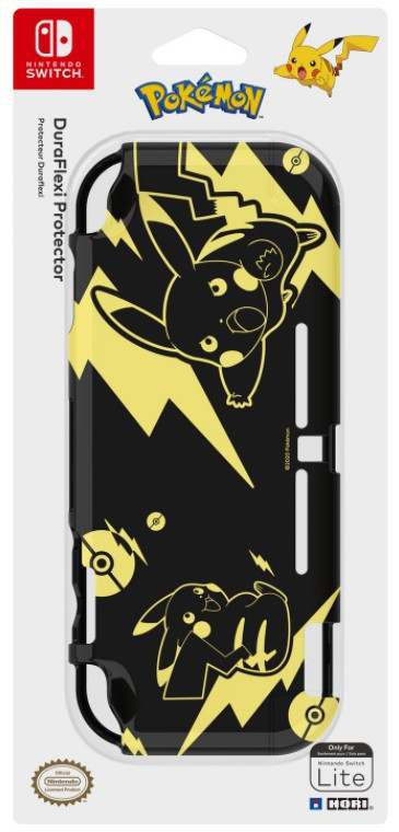  Hori Duraflexi Protector  Pikachu Black & Gold  Nintendo Switch Lite (NS2-076U)