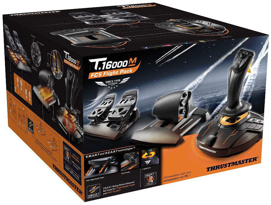 

Джойстик T-16000M FCS + рычаг TWCS + педали TFRP (Thrustmaster Flight Pack) для PC