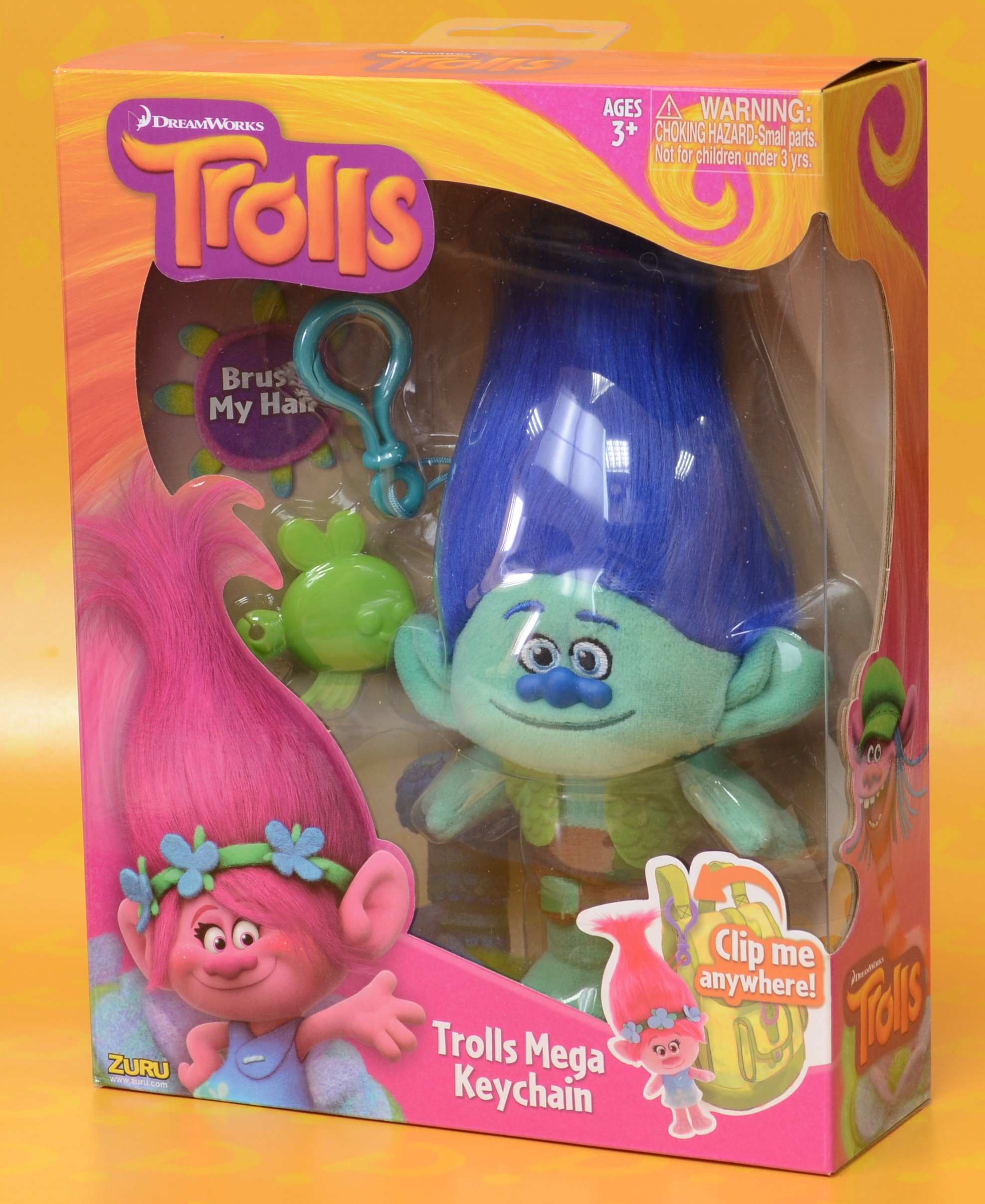 Мягкая игрушка Trolls. Тролль Цветан (Branch) веселый