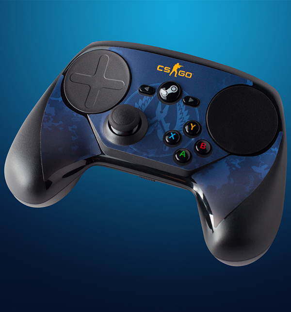 Комплект накладок CSGO Blue Camo для Steam Controller