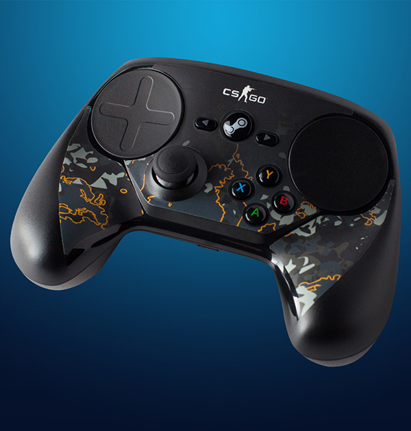 цена Комплект накладок CSGO Grey Camo для Steam Controller