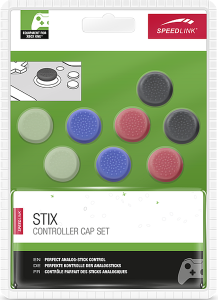 Защитные накладки STIX Controller Cap Set на стики геймпада Xbox One (8 шт., разноцветные)