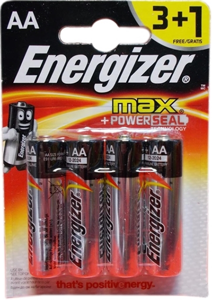 Элемент питания Energizer Max LR6/E91 АА FSB (4 шт.)