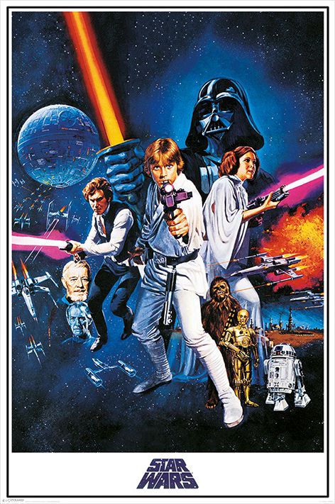 Плакат Star Wars: A New Hope One Sheet