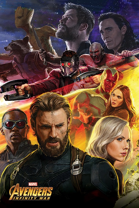 Плакат Avengers Infinity War: Captain America (№155)