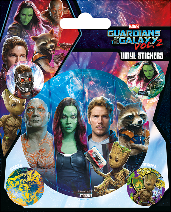 цена Набор стикеров Guardians Of The Galaxy Vol. 2: Team