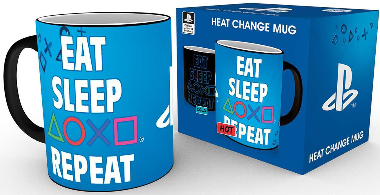 

Кружка PlayStation: Eat Sleep Repeat Heat Change