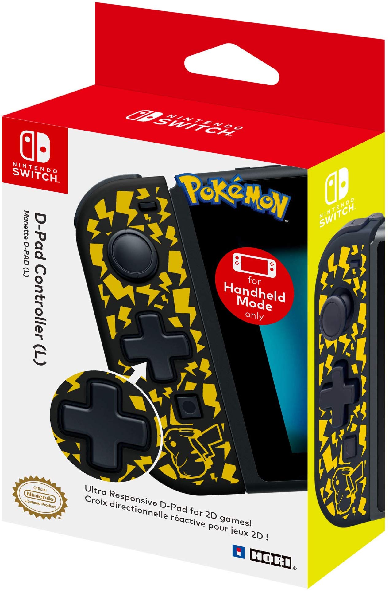 Контроллер Hori: D-PAD Pikachu (L) для Nintendo Switch (NSW-120E) - купить  по цене 2090 руб с доставкой в интернет-магазине 1С Интерес