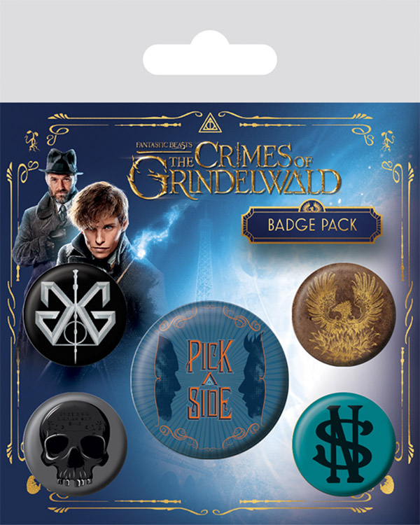 

Набор значков Fantastic Beasts: The Crimes Of Grindelwald 5-Pack