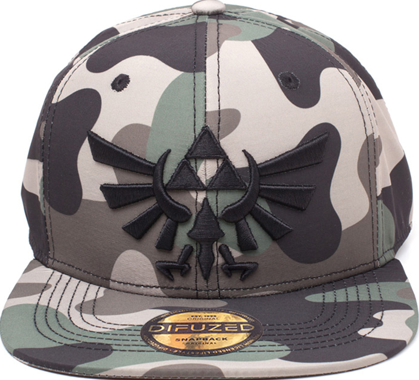 

Бейсболка Zelda: Screen Print Camouflage 3D Embroidery Snapback