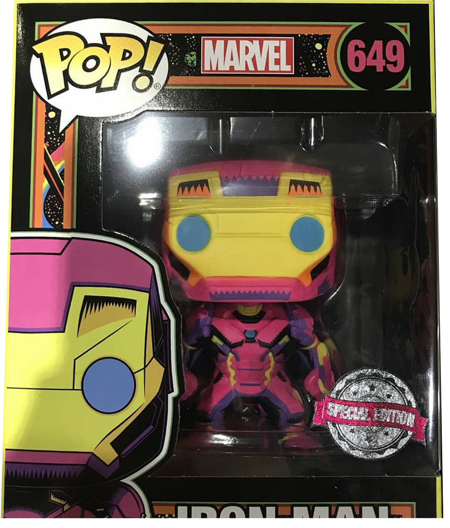 

Фигурка Funko POP Marvel: Black Light – Iron Man Bobble-Head Exclusive (9,5 см)