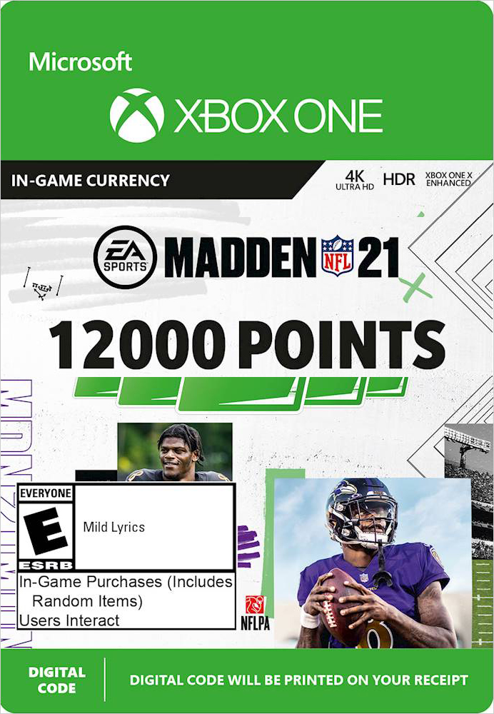 Madden NFL 21. 12000 Madden Points [Xbox One, Цифровая версия] (Цифровая версия)
