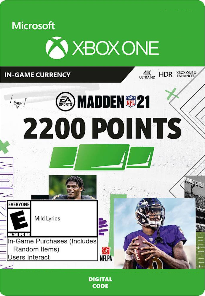 Madden NFL 21. 2200 Madden Points [Xbox One, Цифровая версия] (Цифровая версия)
