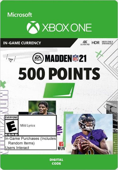 Madden NFL 21. 500 Madden Points [Xbox One, Цифровая версия] (Цифровая версия)