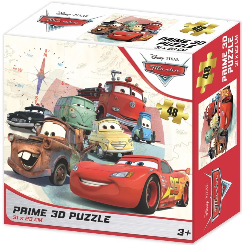 

Prime 3D Puzzle: Disney – Тачки 2 (48 элементов)