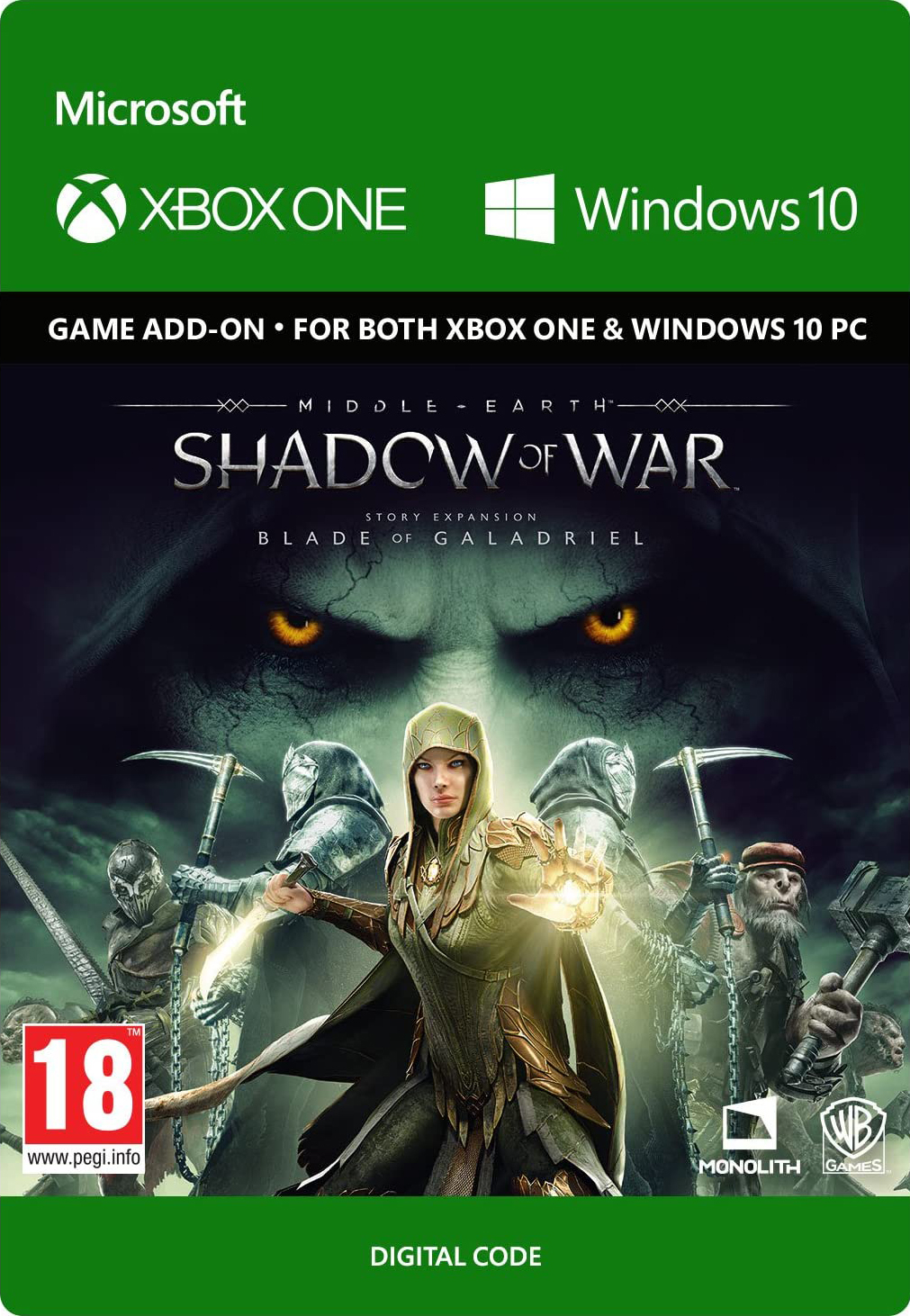 Средиземье: Тени войны (Middle-earth: Shadow of War) The Blade of Galadriel  Story Expansion. Дополнение [Xbox One/Win10, Цифровая версия] - купить игру  для Xbox ONE по цене 1069 руб с доставкой в интернет-магазине