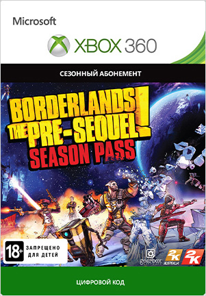 цена Borderlands: The Pre-Sequel. Season Pass (дополнительный контент) [Xbox 360, Цифровая версия] (Цифровая версия)