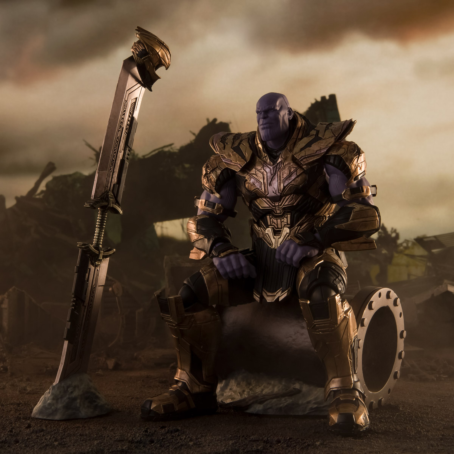 Фигурка S.H.Figuarts: Avengers Endgame – Thanos Final Battle Edition (19,5  см) - купить по цене 17990 руб с доставкой в интернет-магазине 1С Интерес