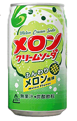 Напиток газированный Kobe Kyoryuchi Крем-сода Вкус дыни (350мл)