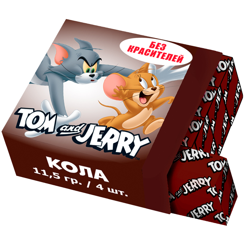 цена Жевательные конфеты Tom And Jerry Вкус колы (11,5г)