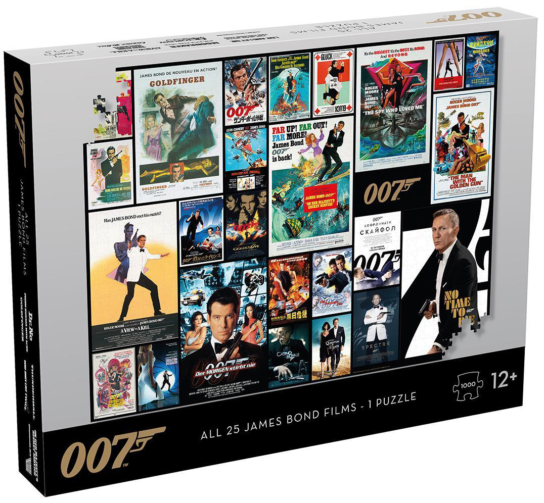 

Puzzle James Bond 007 / Джеймс Бонд: Постеры из фильмов (1000 деталей)