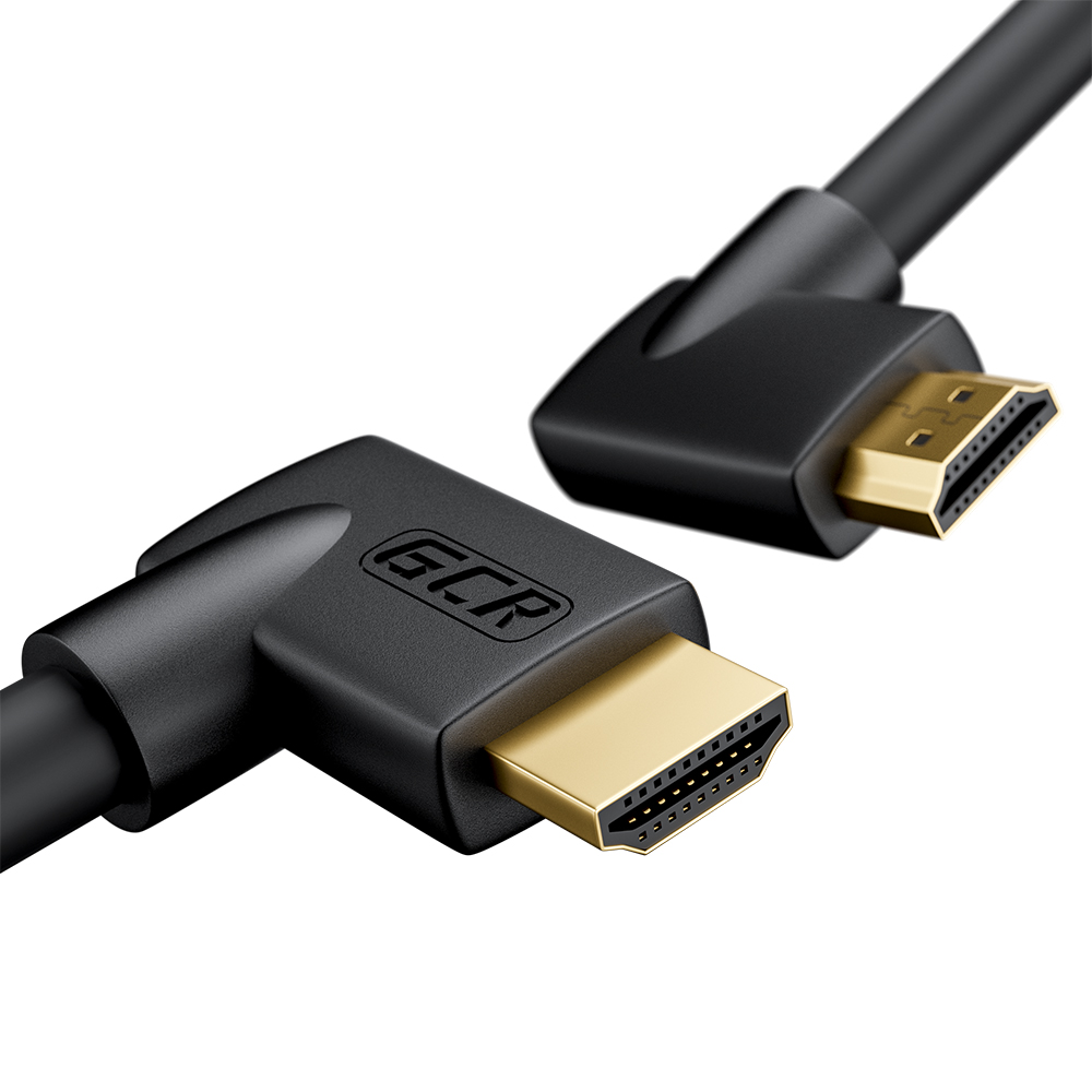 

Кабель GCR HDMI 2.0 M правый угол / M правый угол черный нейлон 1 м Ultra HD 4K 60Hz 3D (GCR-52312)