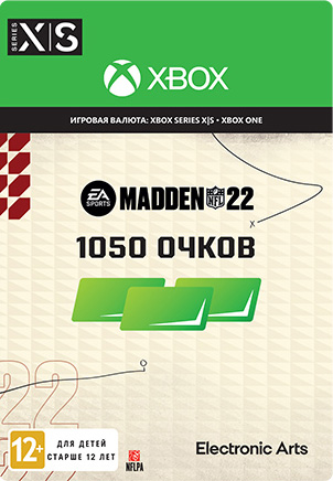 Madden NFL 22. 1050 Madden Points [Xbox, Цифровая версия] (Цифровая версия)