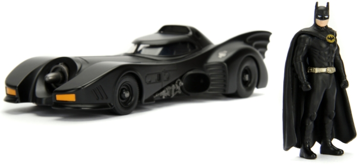 Набор DC Batman: модель машины 1989 Batmobile (масштаб 1:24) + фигурка Batman Figure 2.75