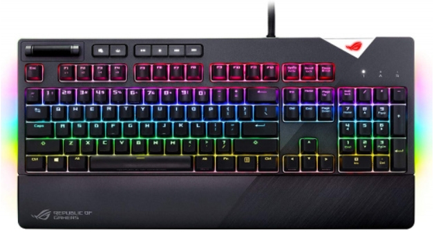 

Клавиатура ASUS ROG Strix Flare Silent проводная механическая игровая с подсветкой для PC (серая) (90MP00M5-B0RA00)