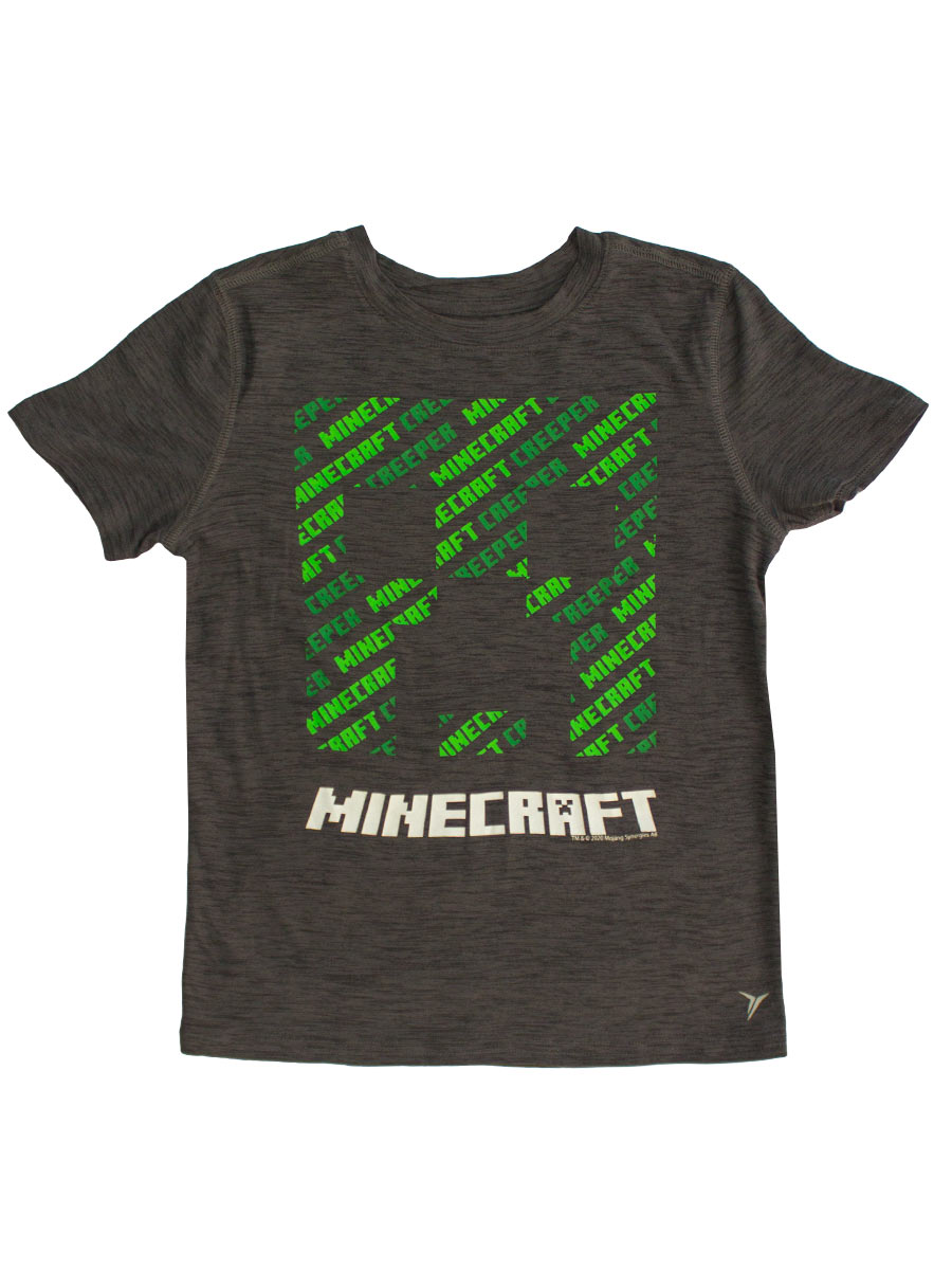 Футболка Minecraft – Creeper (серая)