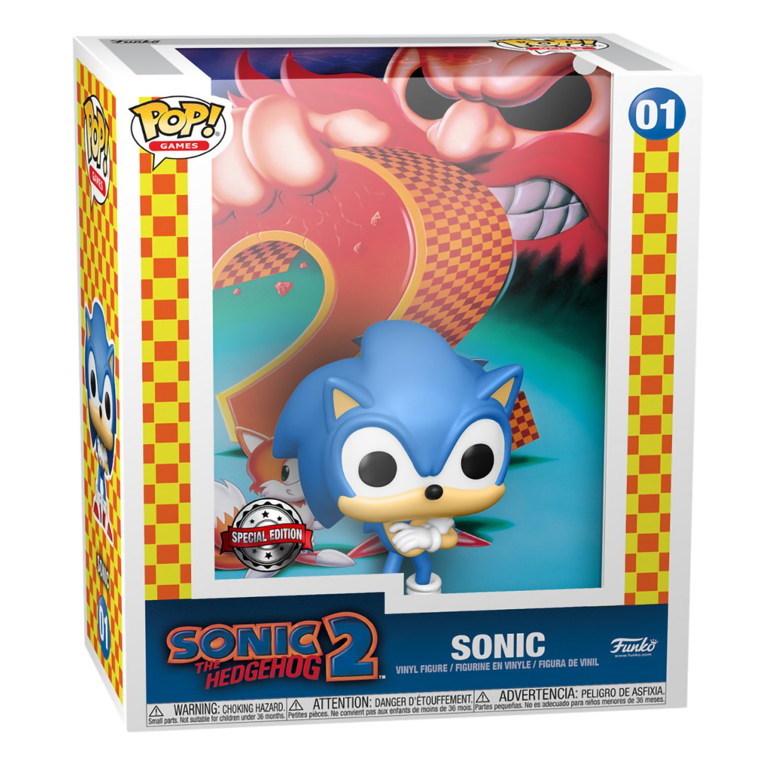 Фигурка Funko POP Game Cover: Sonic The Hedgehog 2 – Sonic (9,5 см) -  купить по цене 2990 руб с доставкой в интернет-магазине 1С Интерес