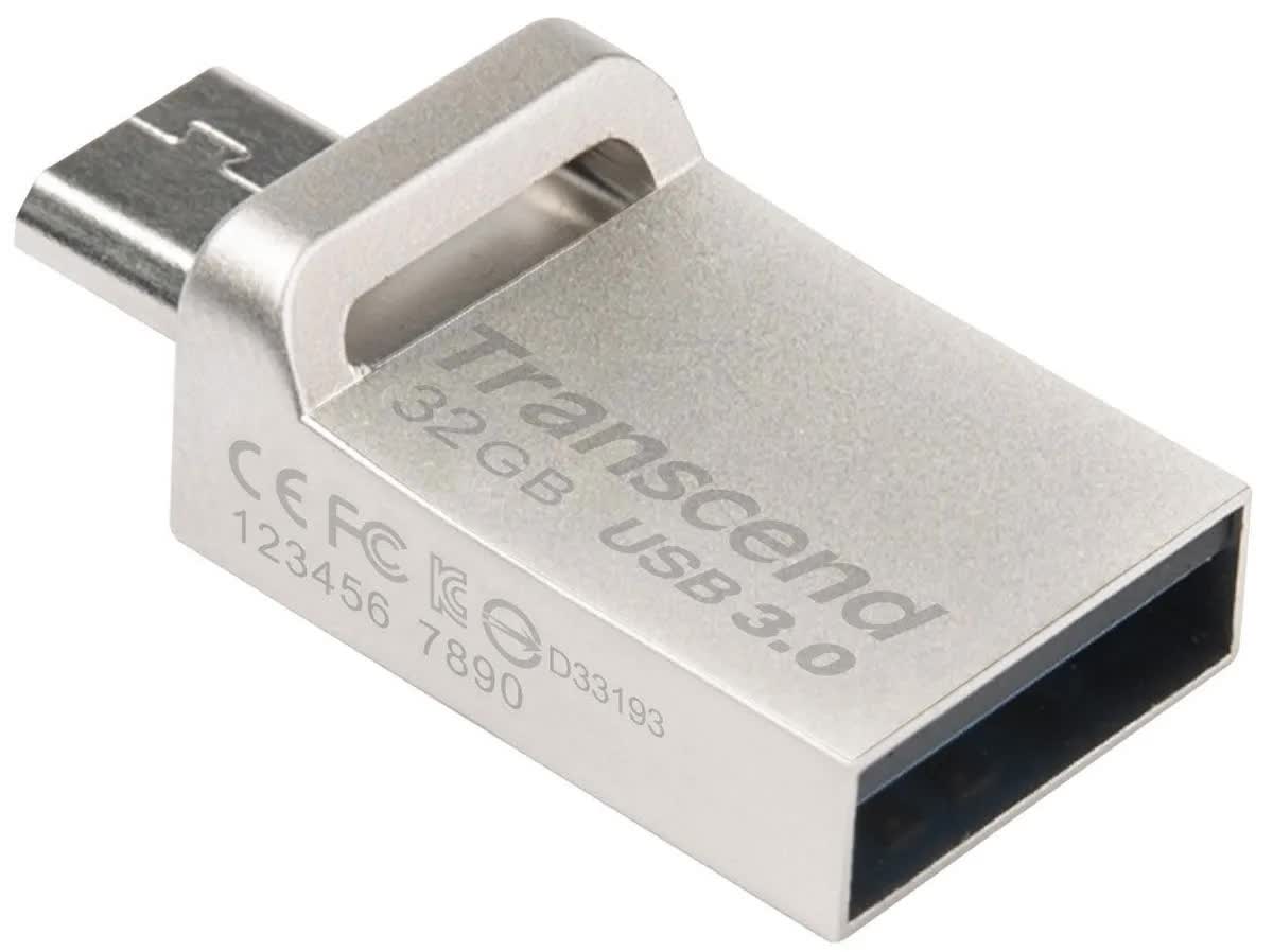 

Флеш-накопитель Transcend JetFlash 880 Silver Plating 32GB