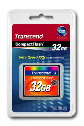 

Карта памяти Transcend Compact Flash Card (133X) 32GB