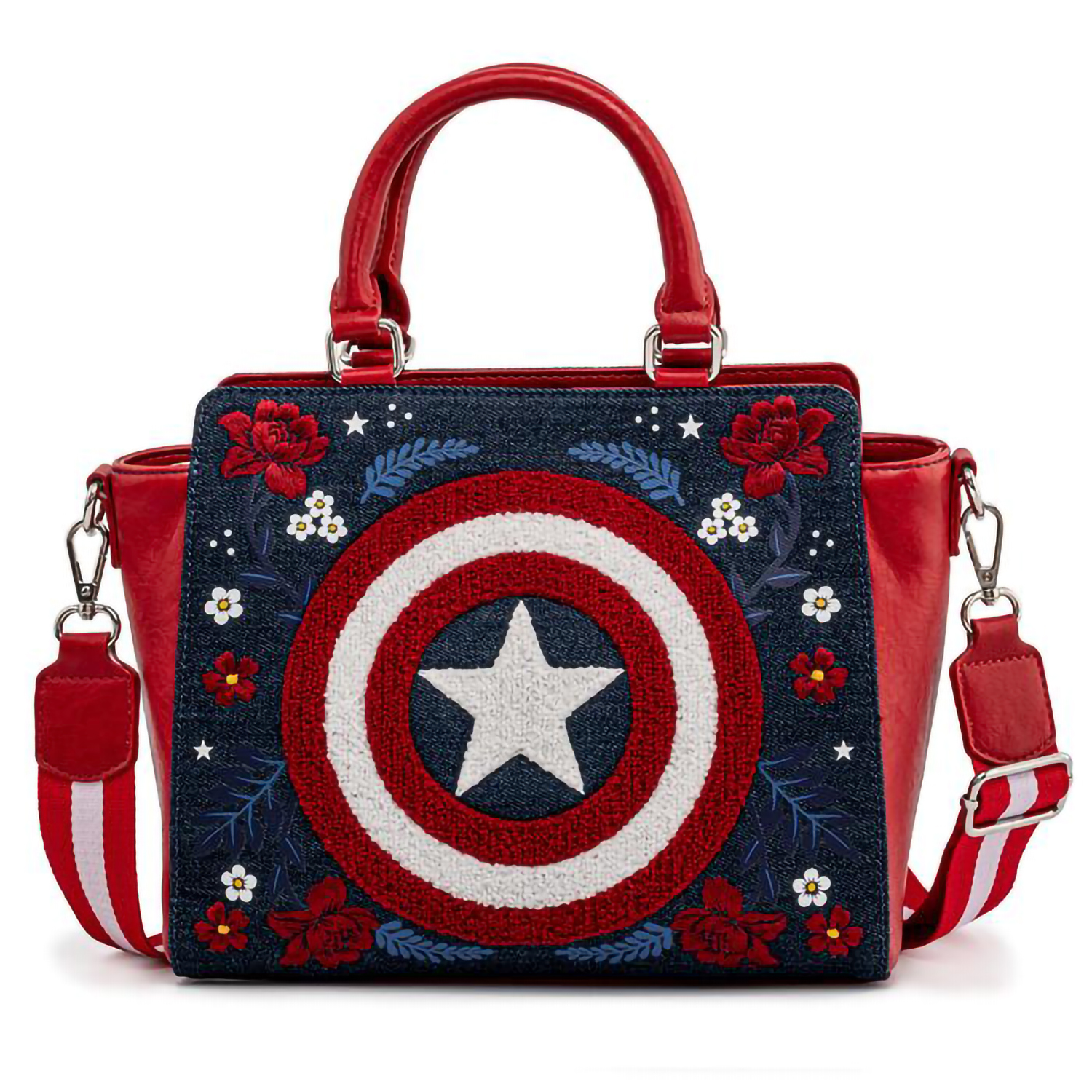 

Сумка Marvel Captain America 80th Anniversary Floral Sheild Crossbody