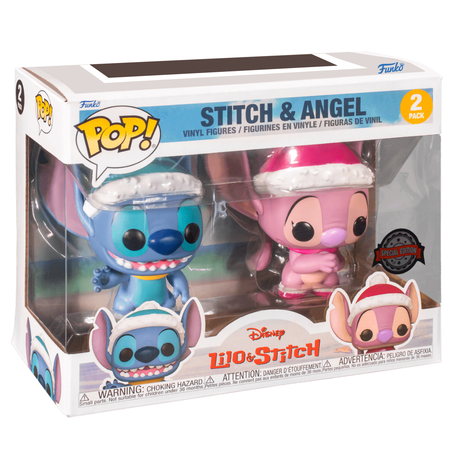 Фигурка Funko POP Disney: Lilo & Stitch – Winter Stitch & Angel Exclusive  (9,5 см) (2-Pack) - купить по цене 3590 руб с доставкой в интернет-магазине  1С Интерес