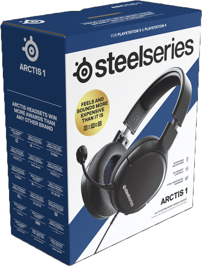 цена Гарнитура SteelSeries Arctis 1 для PS5 (черный)