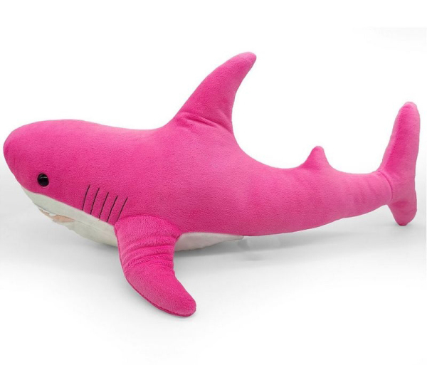 Мягкая игрушка-подушка Акула розовая (50 см)