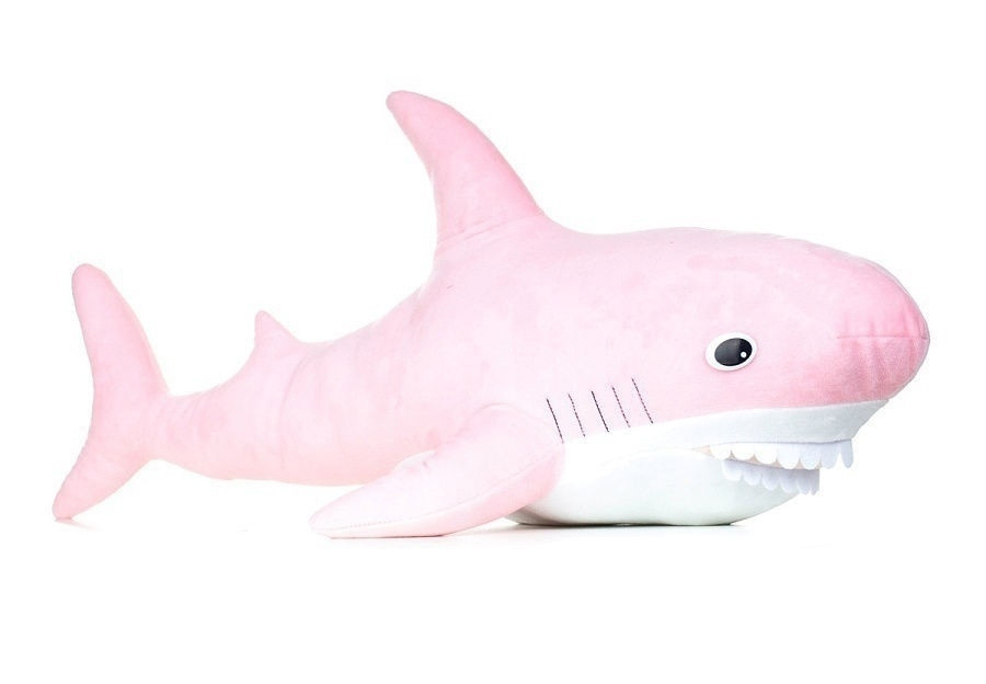 Мягкая игрушка-подушка Акула розовая (70 см)
