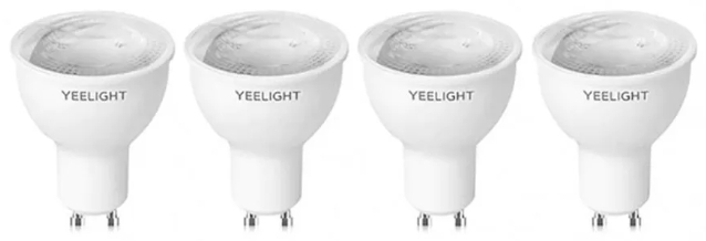 Умная лампочка Yeelight GU10 Smart bulb W1(Dimmable) - упаковка 4 шт. фото