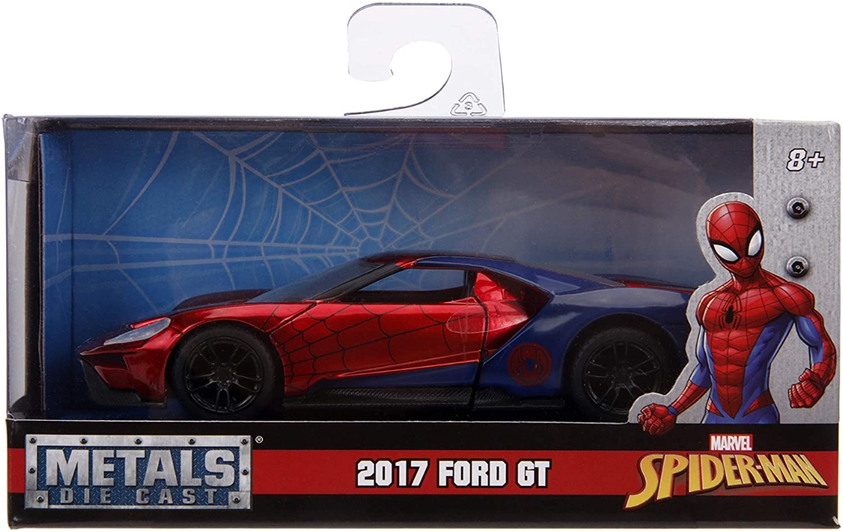 Модель машинки Hollywood Rides Marvel: Spider-Man – 2017 Ford GT 1:32 -  купить по цене 999 руб с доставкой в интернет-магазине 1С Интерес