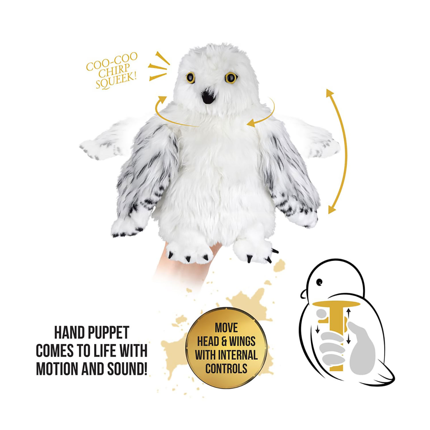 Мягкая игрушка The Noble Collection Harry Potter – Hedwig / Букля  (интерактивная) - купить по цене 4290 руб с доставкой в интернет-магазине  1С Интерес